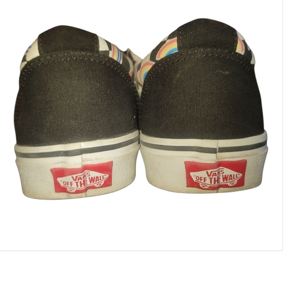 Vans Black White checkerboard ward Sneakers rainbows pride w 9.5 m 7.5 unisex - Picture 5 of 5